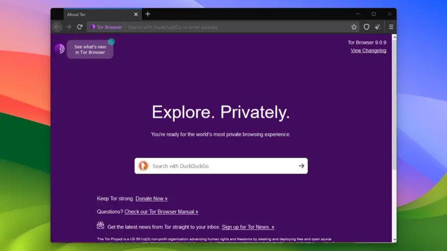 Tor Tarayıcı - Tor Browser Screenshot 01